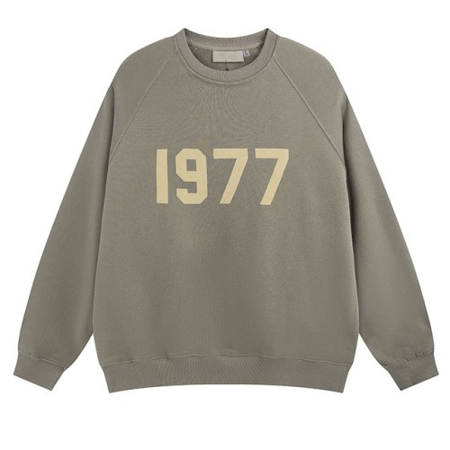 Men's casual cotton Alphabet Print Long sleeve Sweatshirt brown 2219