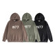 Men's casual cotton digit Print Long sleeve hoodies 9907