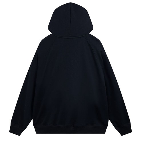 Men's casual cotton digit Print Long sleeve hoodies black 2220