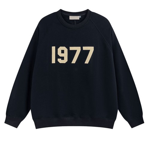 Men's casual cotton Alphabet Print Long sleeve Sweatshirt black 2219