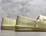 Women's hemp rope sole canvas shoes Off white