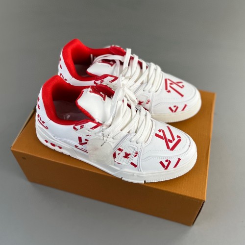 Trainer Sneaker Low White red