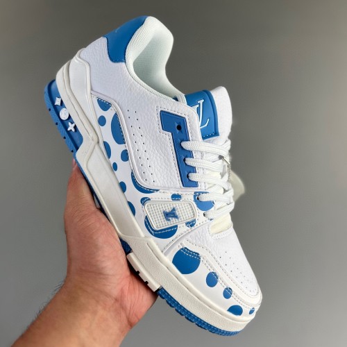 Trainer Sneaker Low White Blue