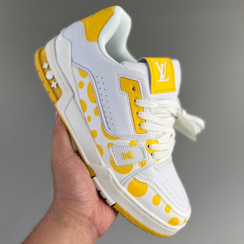 Trainer Sneaker Low White yellow