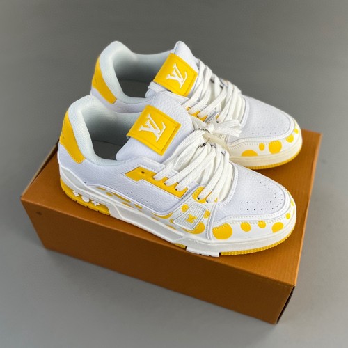 Trainer Sneaker Low White yellow
