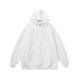 Men's casual cotton Arrow print Long sleeve hoodies white 5088