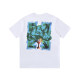 23SS adult Cotton casual tree Print short sleeved Crewneck t shirt Tees white 1438