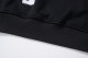 Men's casual cotton Alphabet Print Long sleeve hoodies black 872