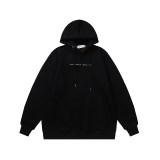 Men's casual cotton Arrow print Long sleeve hoodies black 5088