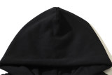 Men's casual cotton Arrow print Long sleeve hoodies black 5098