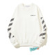 Men's casual cotton print Long sleeve Sweatshirt white 2080