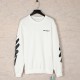Men's casual cotton print Long sleeve Sweatshirt White 2083