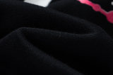 Men's casual cotton Arrow print Long sleeve hoodies black 5121