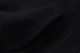 Men's casual cotton Arrow print Long sleeve hoodies black 5119
