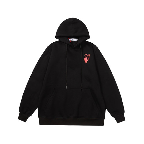 Men's casual cotton Arrow print Long sleeve hoodies black 5131