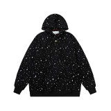 Men's casual cotton Arrow print Long sleeve hoodies black 5128