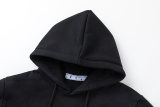 Men's casual cotton Arrow print Long sleeve hoodies black 5121