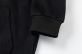 Men's casual cotton Arrow print Long sleeve hoodies black 5121