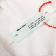 Men's casual cotton Arrow print Long sleeve hoodies white 5135