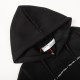 Men's casual cotton Arrow print Long sleeve hoodies black 5125