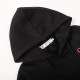 Men's casual cotton Arrow print Long sleeve hoodies black 5131