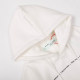 Men's casual cotton Arrow print Long sleeve hoodies white 5125