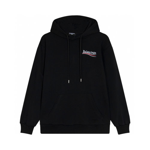 Men's casual Cotton embroidery Long sleeve hoodies black K659