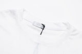 Men's casual jacquard Round neck long sleeved T-shirt White K616