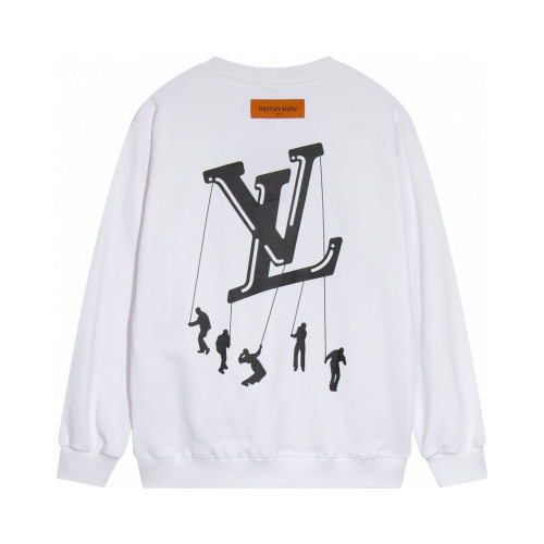 Men's casual Cotton print Long sleeve Sweatshirt white K627