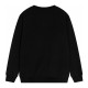 Men's casual Cotton embroidery Long sleeve Sweatshirt black K628