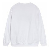 Men's casual Cotton print Long sleeve Sweatshirt white K629