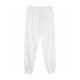 Men's casual jacquard Drawstring pocket pants White 666