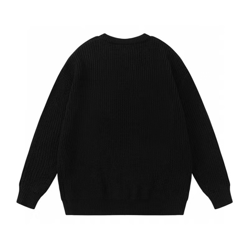 Men's casual Round neck long sleeves Sweater black G111