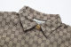 Men's casual jacquard Long sleeve shirt light brown 6213