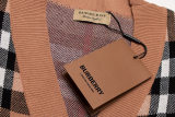 women's casual Striped jacquard Long sleeve Sweater Cardigan Brown 7145