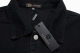 Men's casual Embroidery Long sleeve Loose denim Jacket black NZ04