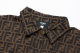 Men's casual jacquard Long sleeve shirt brown 6215