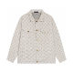 Men's casual  jacquard Long sleeve Loose denim Jacket white NZ06