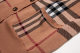 women's casual Striped jacquard Long sleeve Sweater Cardigan Brown 7145
