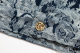 unisex casual Embroidery Long sleeve Loose denim Jacket blue NZ09