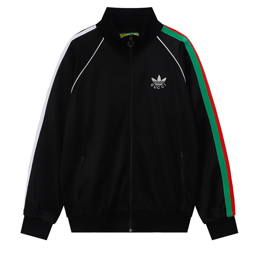 Gucci Men's casual jacquard Long sleeve Loose Jacket black T802-2