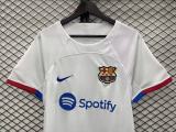 adult FC Barcelona 2023-2024 Mens Shirts Soccer Jersey Shirt Quick Dry Casual Short Sleeve white