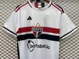 adult São Paulo FC 2023-2024 Mens Shirts Soccer Jersey Shirt Quick Dry Casual Short Sleeve white