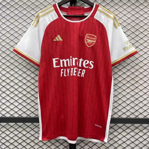 adult Arsenal Football Club 2023-2024 Mens Shirts Soccer Jersey Shirt Quick Dry Casual Short Sleeve red