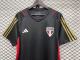 adult São Paulo FC 2023-2024 Mens Shirts Soccer Jersey Shirt Quick Dry Casual Short Sleeve black