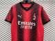 adult Associazione Calcio Milan 2023-2024 Men's Soccer Jersey Casual Short Sleeve T-Shirt red