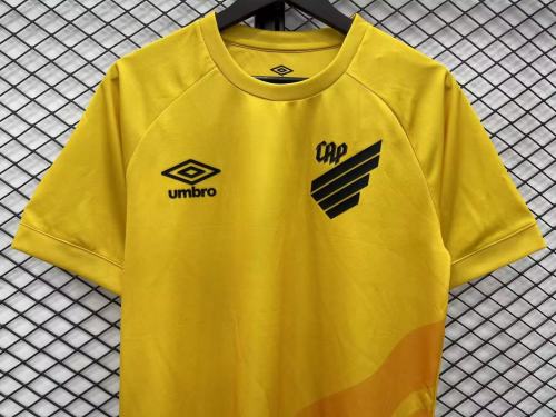 adult Club Athletico Paranaense 2023-2024 Mens Shirts Soccer Jersey Shirt Quick Dry Casual Short Sleeve yellow