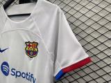 adult FC Barcelona 2023-2024 Mens Shirts Soccer Jersey Shirt Quick Dry Casual Short Sleeve white