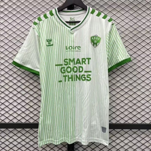 adult AS Saint-Étienne 2023-2024 Mens Shirts Soccer Jersey Shirt Quick Dry Casual Short Sleeve Green