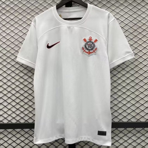 adult Sport Club Corinthians Paulista 2023-2024 Mens Shirts Soccer Jersey Shirt Quick Dry Casual Short Sleeve white